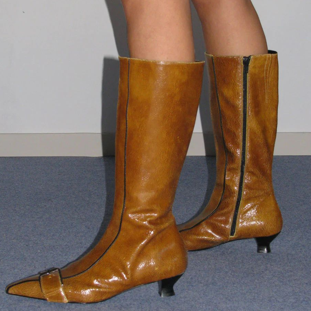 Buckle Belt Sewing Stiletto Bo - Street Fashion Winter recensie en prijs