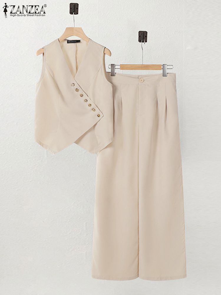 ZANZEA Women Pant Sets Irregul - Street Fashion Jersey recensie en prijs